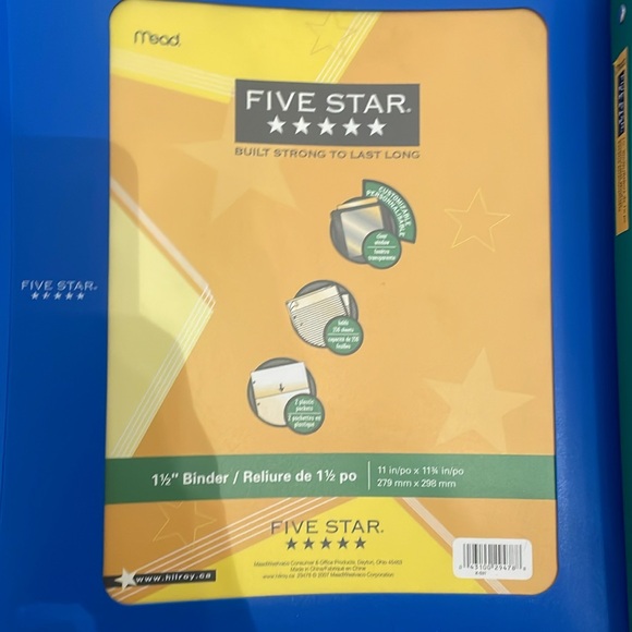 New Mead Five Star Back To School Supplies-Lot of 6 Items - Picture 2 of 13